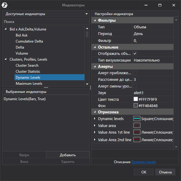 Настройка Dynamic Levels