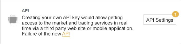 API settings