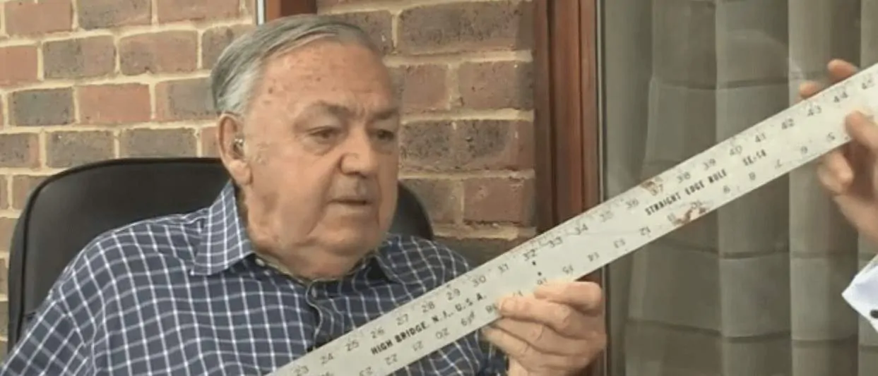 he VSA founder Tom Williams and his ruler