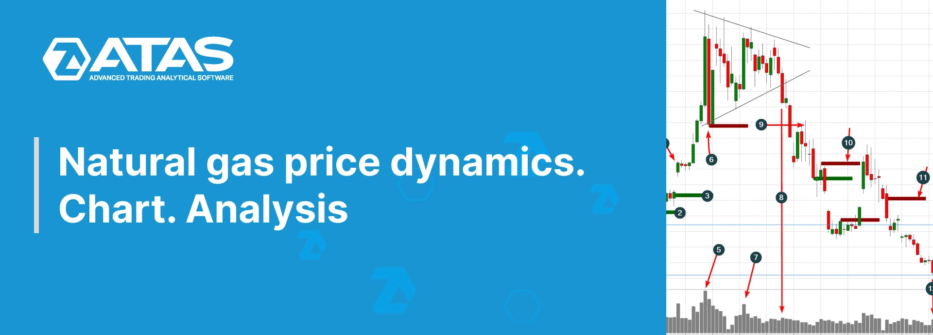 Natural gas price dynamics. Chart. Analysis