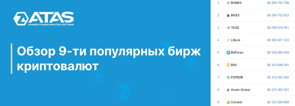 Обзор 9-ти популярных бирж криптовалют