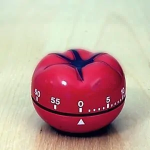 The method is named after a kitchen tomato timer.