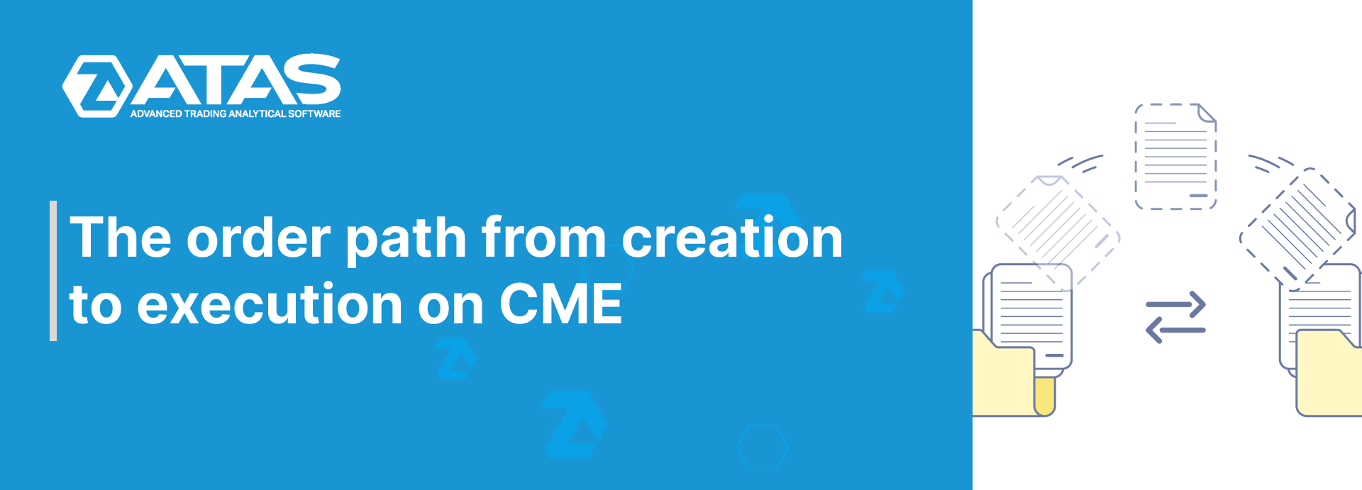 The order path from creation to execution on CME