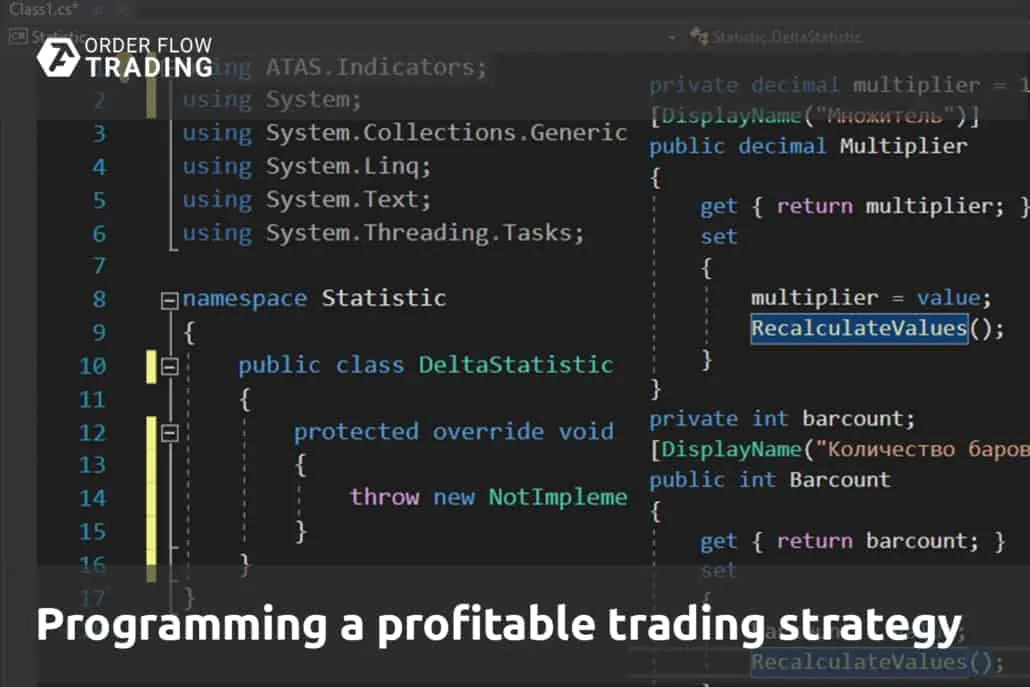 Programming a profitable trading strategy