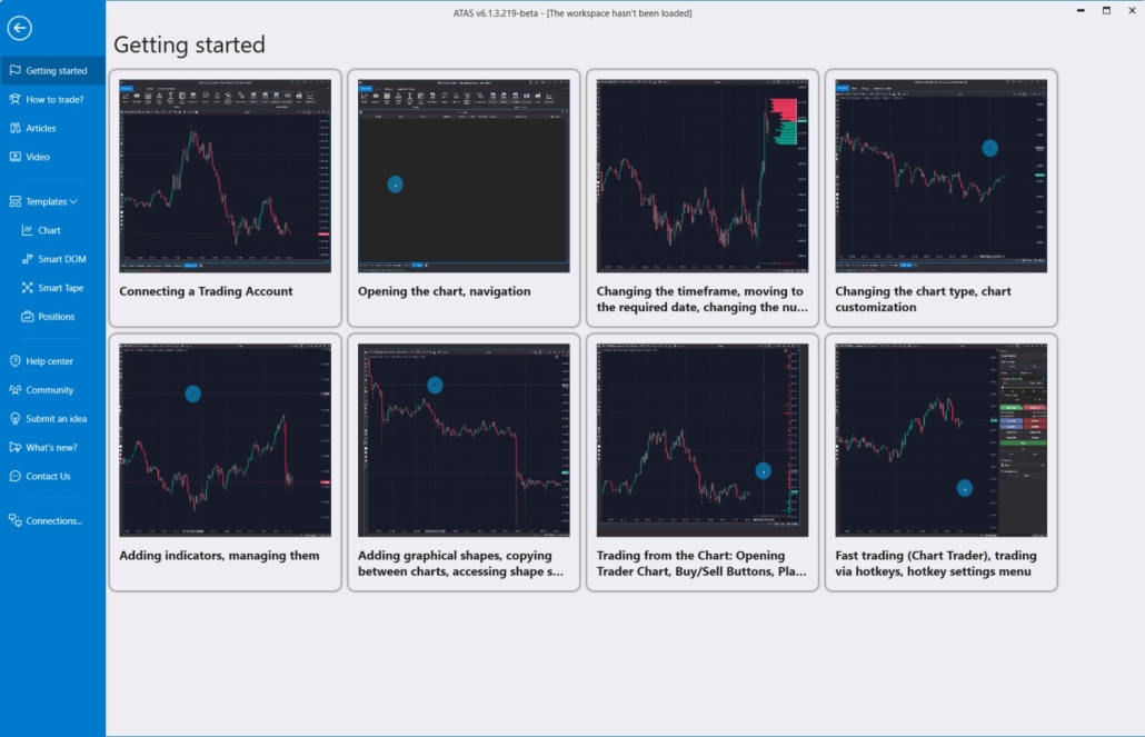 Вкладка Learn