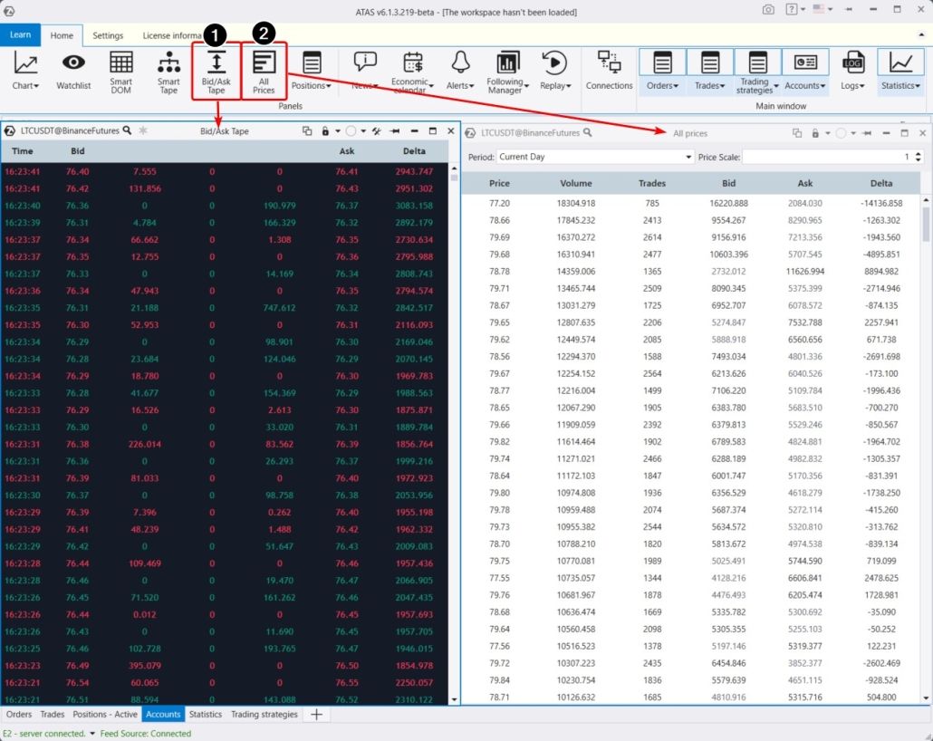 Модули Спредовая лента и All Prices