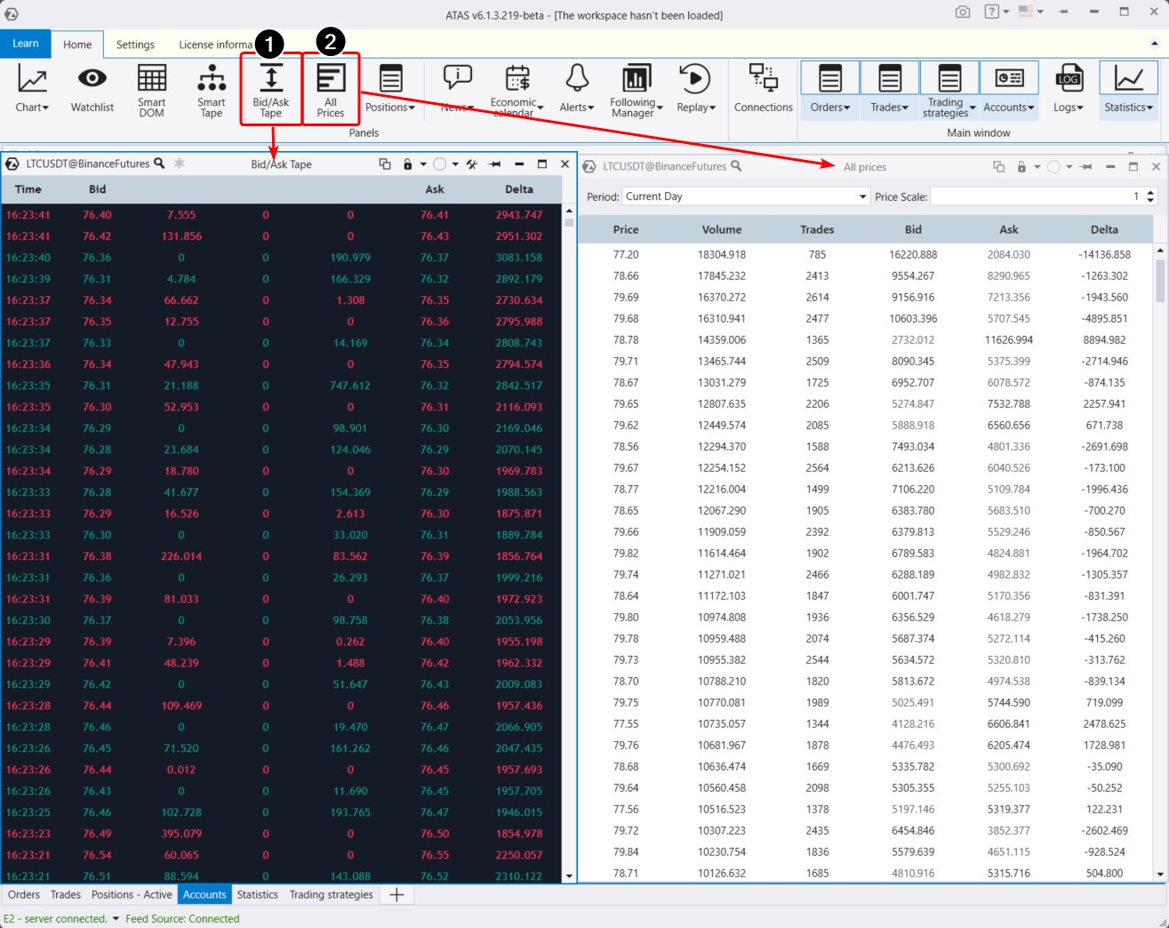 Модули Спредовая лента и All Prices