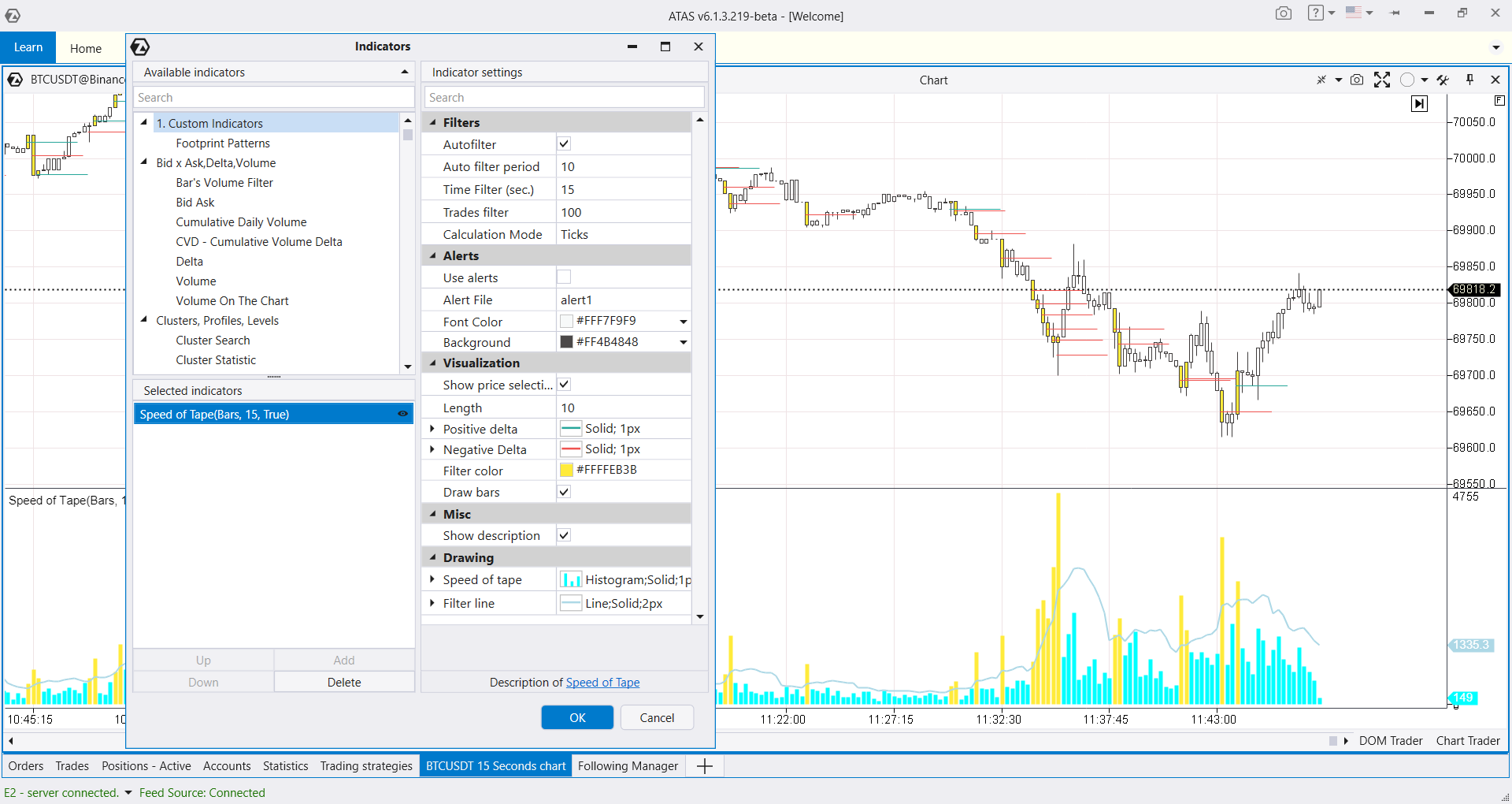 Индикатор Speed Of Tape