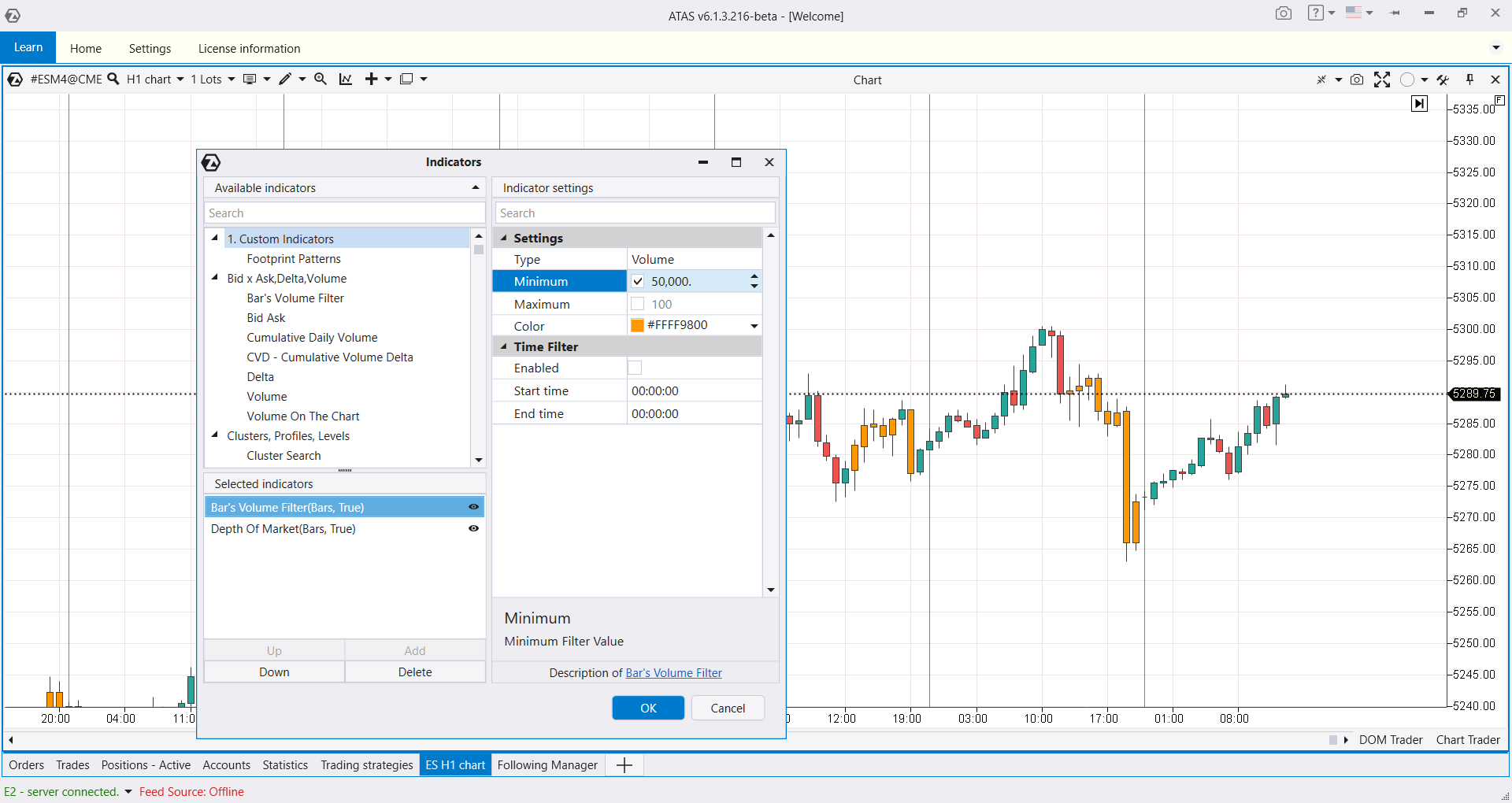 Что такое Bar’s Volume Filter