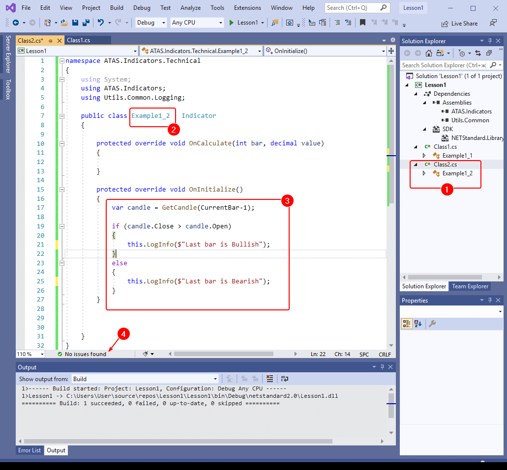 Код Example1_2 программы для ATAS
