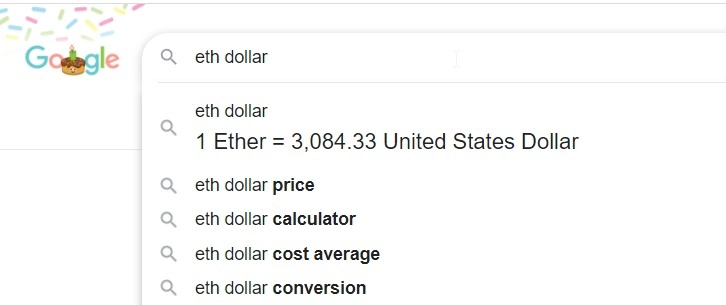 стоимость эфира к доллару сейчас