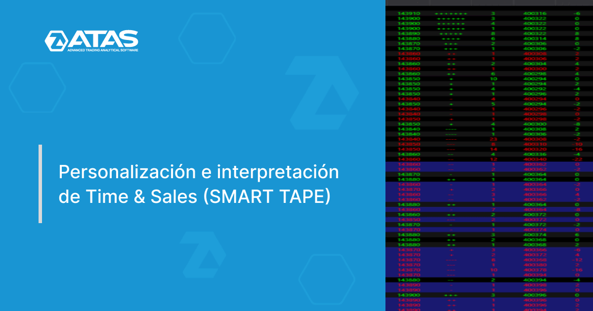 Personalización e interpretación de Time & Sales (SMART TAPE)