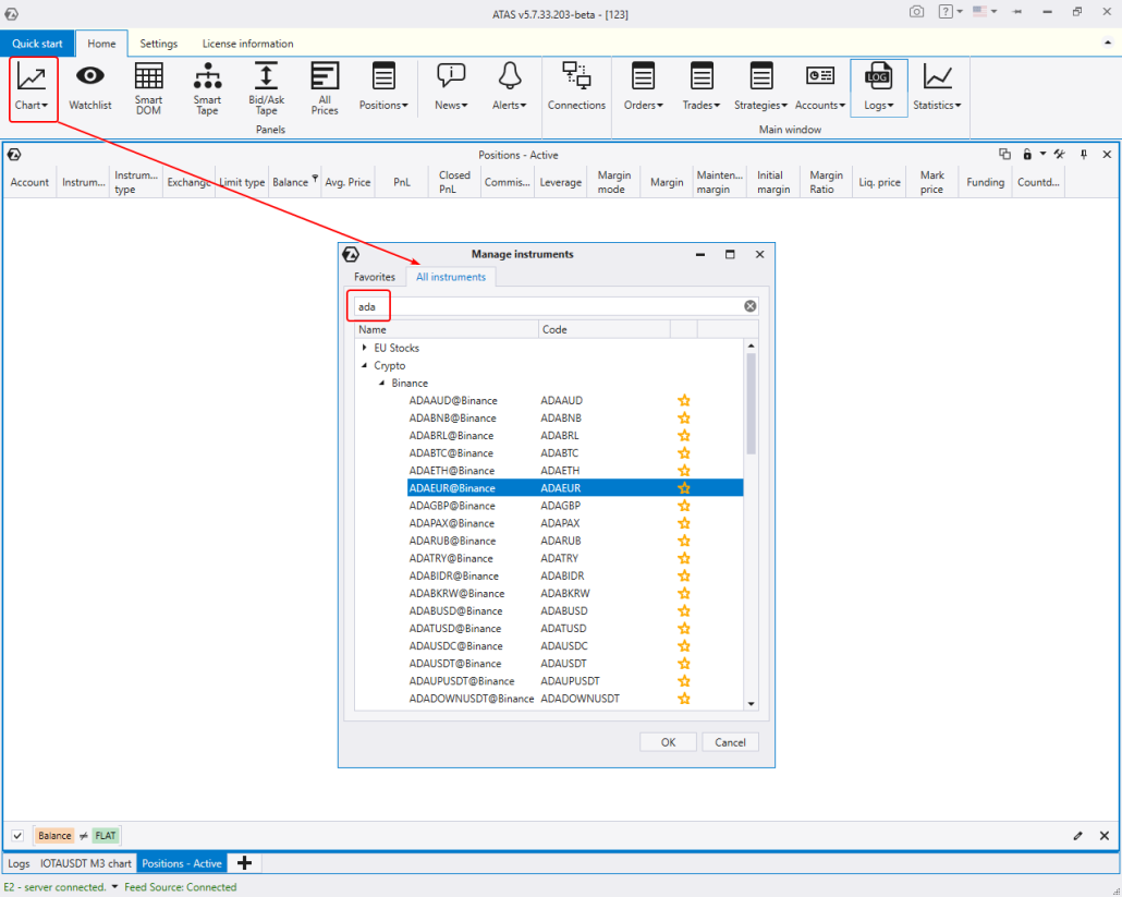 So sehen Sie den Preis von ADA Cardano