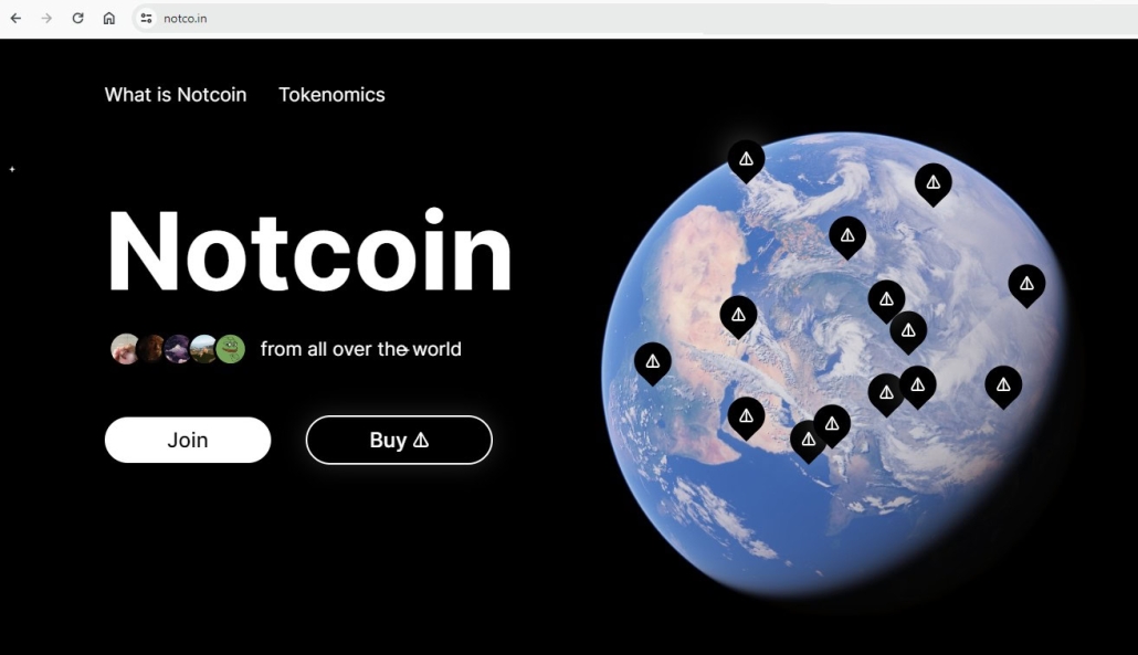 Site officiel de Notcoin
