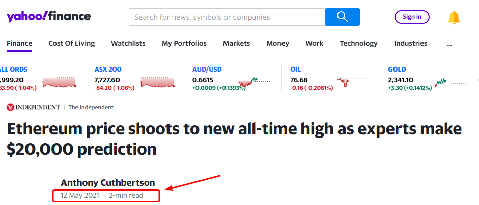 FOMO auf dem historischen Höchststand von Ethereum