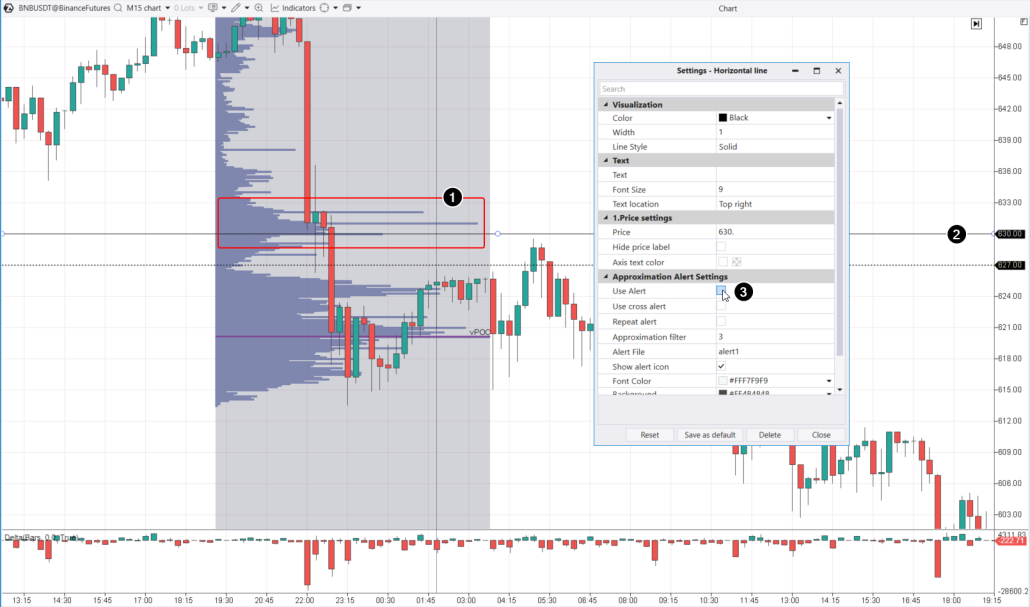 Setting up alerts in ATAS