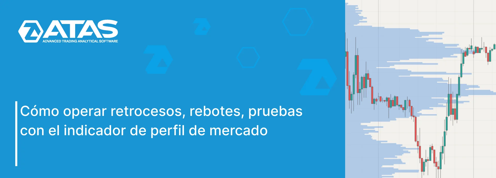 Cómo operar retrocesos, rebotes, pruebas con el indicador de perfil de mercado