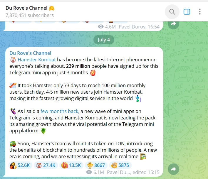 Игра Hamster Kombat очень простая