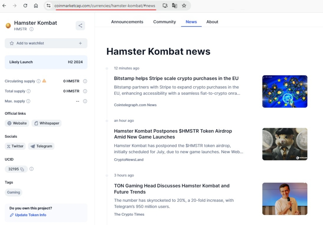 Новости Hamster Kombat сегодня