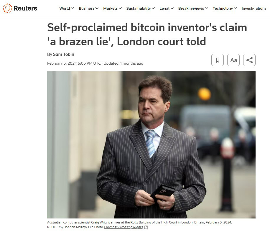 Скриншот с сайта Reuters