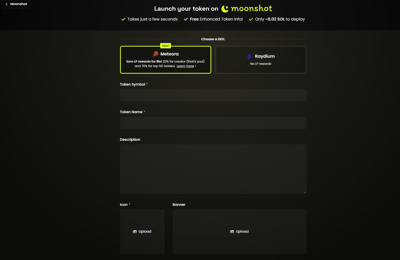 What Dexscreener Moonshot is