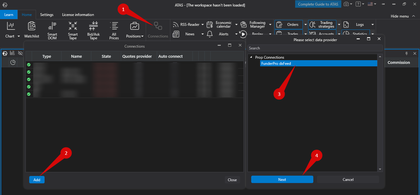 How to connect FunderPro account