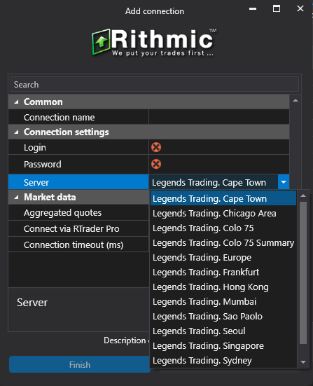 Legends Trading login