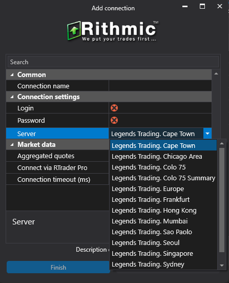 Legends Trading login