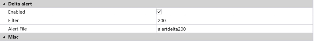 Пример настройки оповещения по Дельте с использованием фильтров 200 Дельты